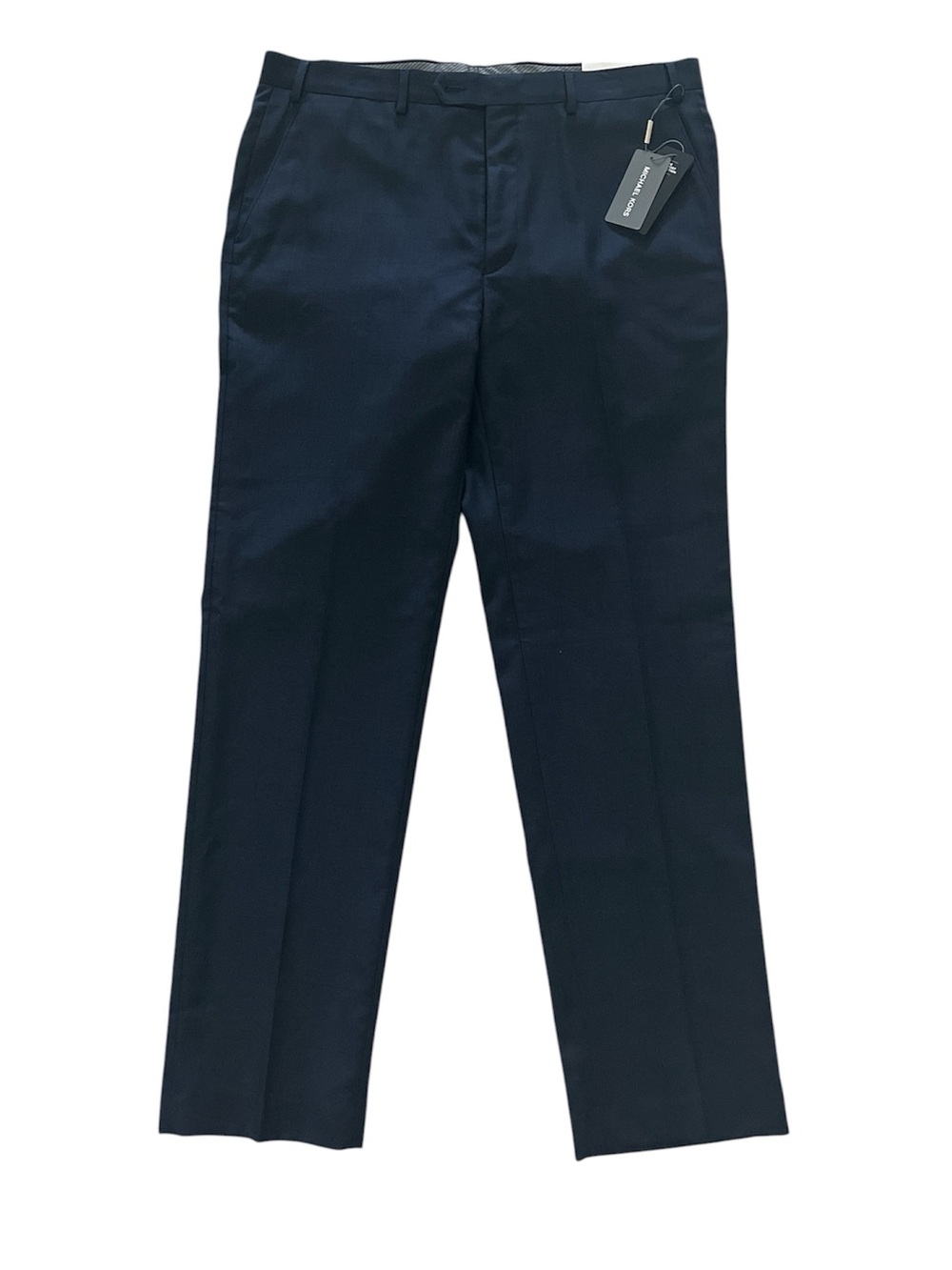 NWT MICHAEL Michael Kors Men's Navy Solid Suit Pants Size 36x32